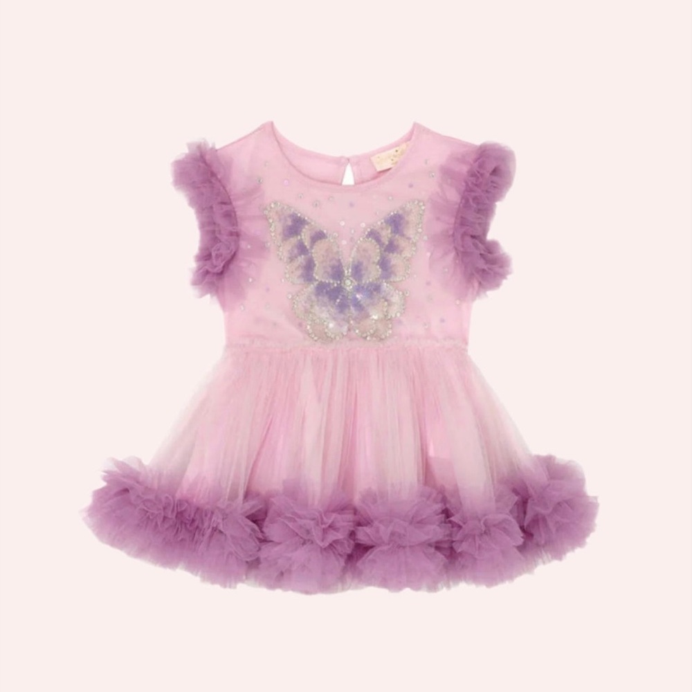 Pink and Purple Butterfly Tutu Du Monde